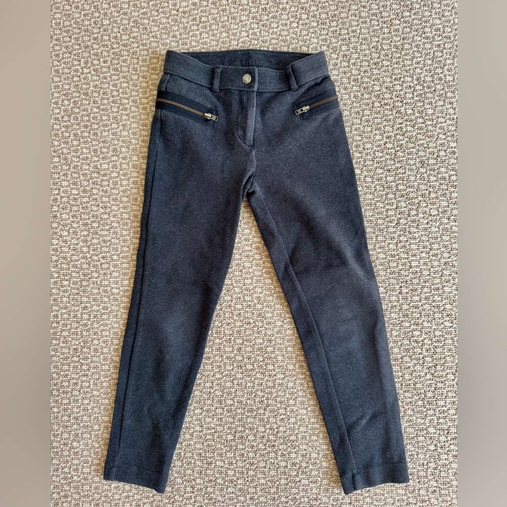 Crewcuts Gray Leggings with Zipper Accents